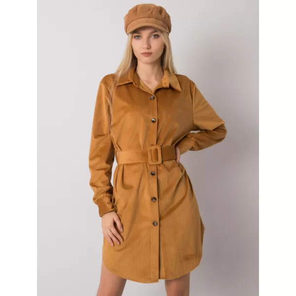  Dámské šaty ITALY MODA DHJ-SK-10333.12P CAMEL 