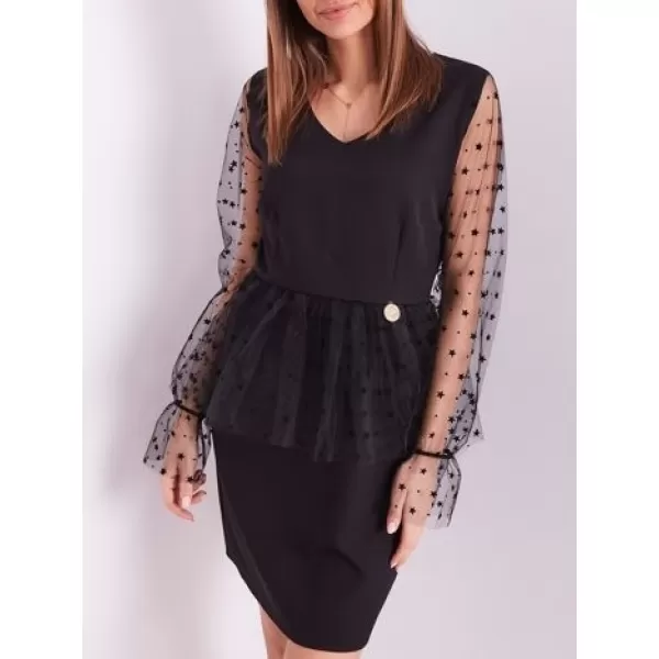  Dámské šaty FACTORY PRICE EM-SK-5002.95 NOIRE 