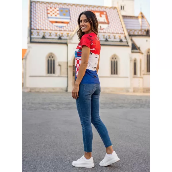  Dámské tričko premium ALTISPORT VOJ/ALW036HR/TR01 CHORVATSKO 