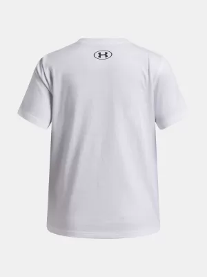 Dívčí triko UNDER ARMOUR UA G STAR LOGO LOCKERTAG SS 6009718-100 BÍLÁ