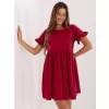 Dámské šaty RUE PARIS RV-SK-5576.04 DARK RED
