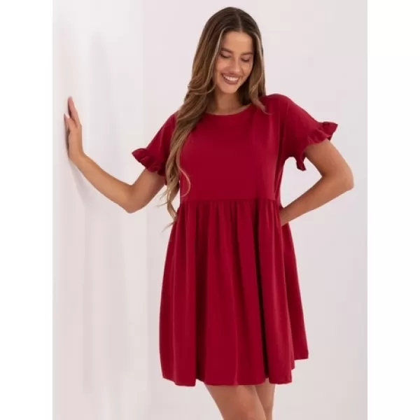  Dámské šaty RUE PARIS RV-SK-5576.04 DARK RED 