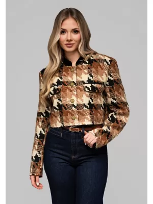 Dámská bunda LARICA OW-BLZB-0103 BROWN