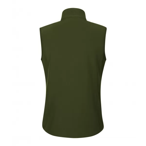  Dámská softshellová vesta ALTISPORT NoPrint NP/ALW965 MILITARY 