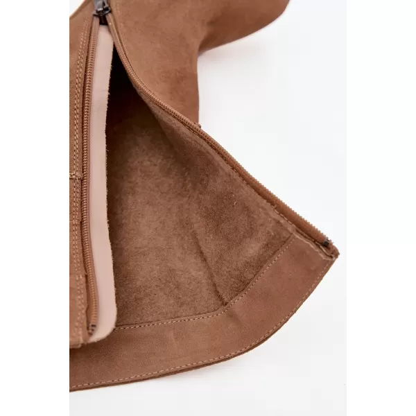  Dámské kozačky ZAZOO 4216 BEIGE 