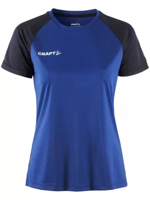 Dámské kontrastní sportovní tričko CRAFT TW Squad Go Contrast Jersey W KLUBOVÁ KOBALTOVÁ/NÁMOŘNÍ