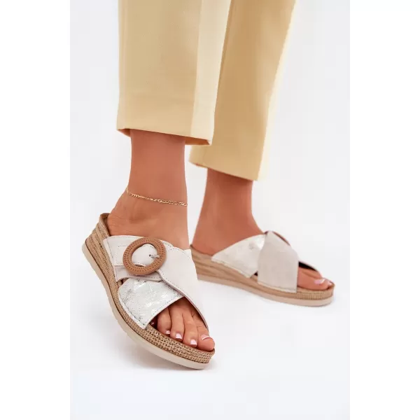  Dámské sandály INBLU RV000012 BEIGE 