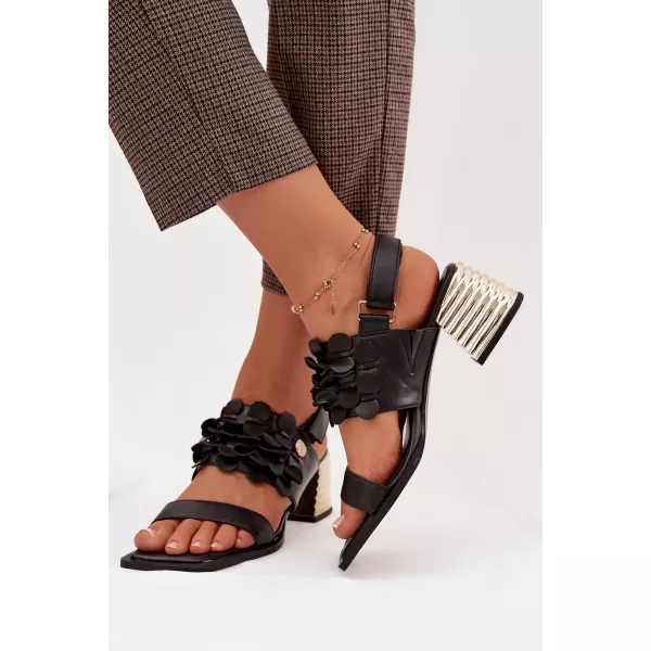  Dámské sandály D&A CR61-3062 BLACK 