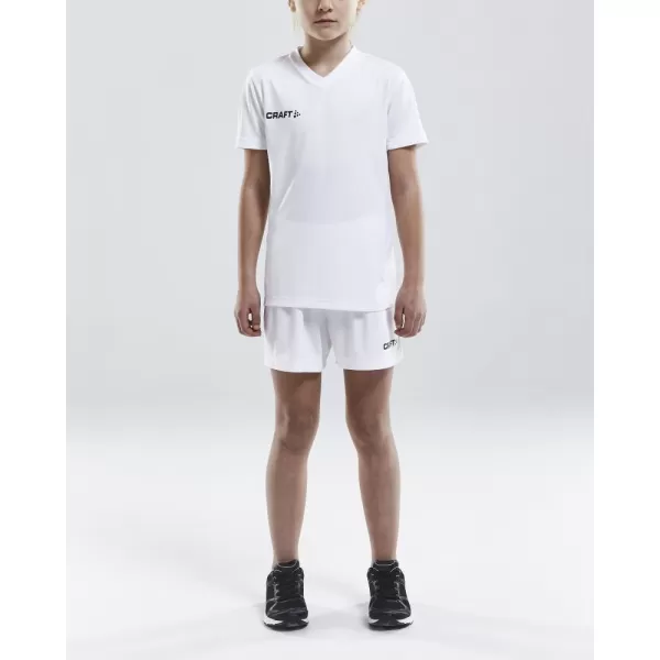  Dětské sportovní kraťasy CRAFT TW Squad Go Short Solid Jr BÍLÁ 