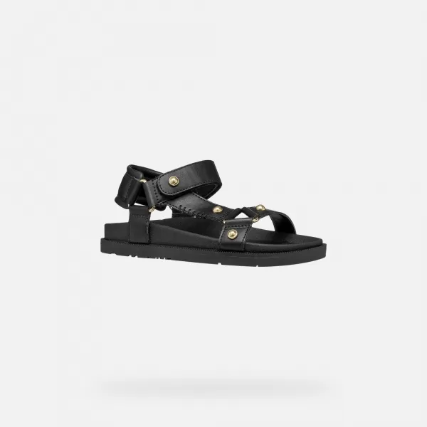  Dívčí sandály GEOX SANDAL FOAMMENTERA J65P0D000BCC9999 ČERNÁ 