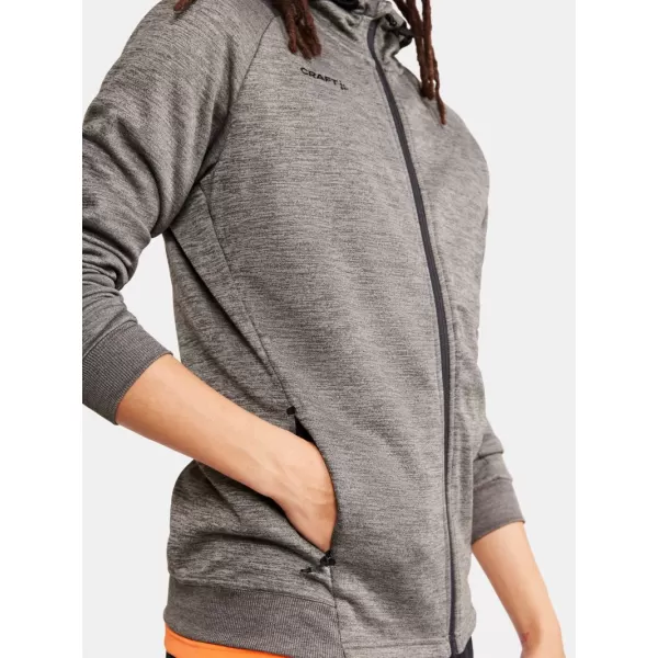  Pánská bunda s kapucí CRAFT Corp. ADV Unify Hoodie Jacket M TMAVĚ ŠEDÝ MELÍR 