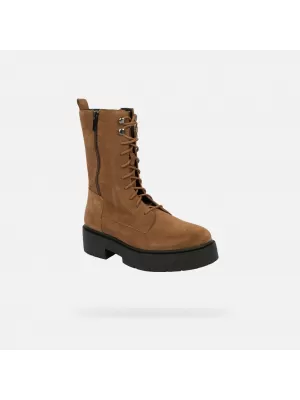 Dámské kotníkové boty GEOX SPHERICA EC7 G004252 HNĚDÁ