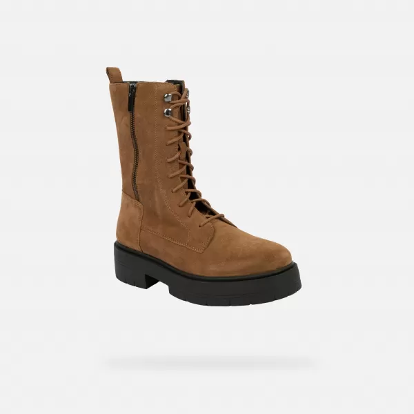  Dámské kotníkové boty GEOX SPHERICA EC7 G004252 HNĚDÁ 
