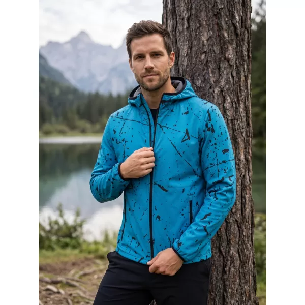  Pánská softshellová bunda premium ALTISPORT VOJ/ALM034JACK01 EMERALD 