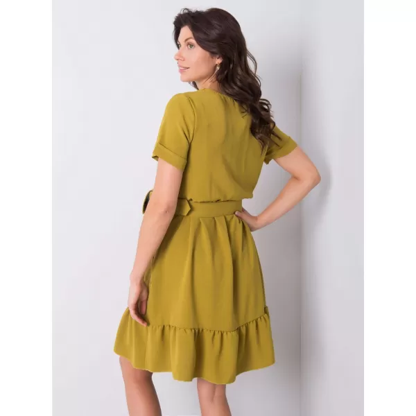  Dámské šaty ITALY MODA DHJ-SK-13078.31P OLIVE 