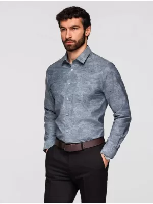 Pánská košile OMBRE K701 GREY