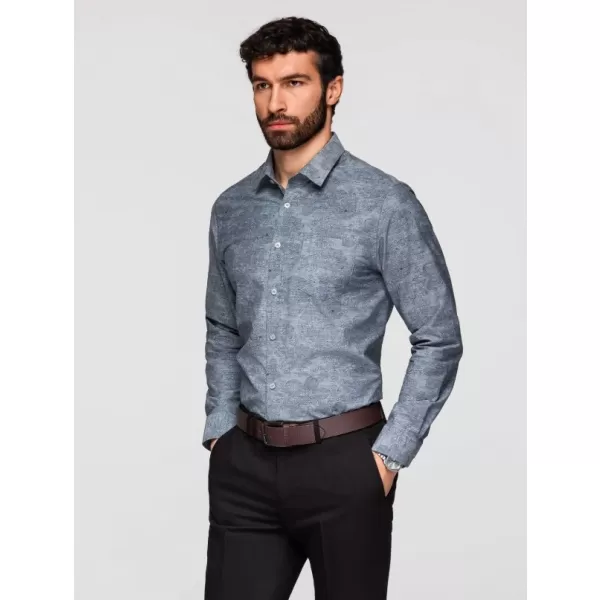  Pánská košile OMBRE K701 GREY 