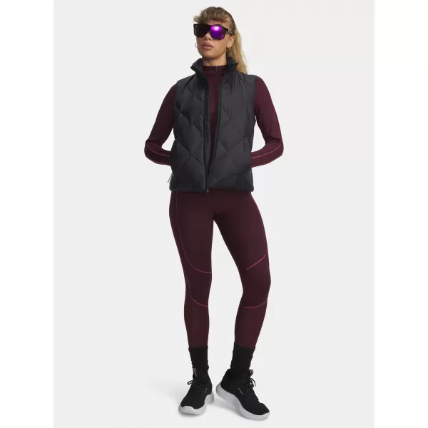  Dámské legíny UNDER ARMOUR UA COLDGEAR TEXTURED LEGGING 6003997-600 ČERVENÁ 