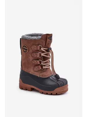 Dětské sněhule LEE COOPER LCJ-24-44-2842K BROWN