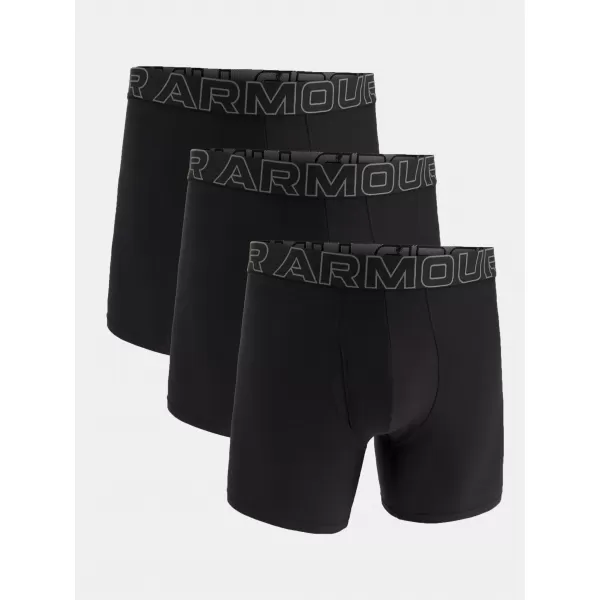  Pánské boxerky UNDER ARMOUR M UA PERF TECH 6IN (3KS) 1383878-001 ČERNÁ 