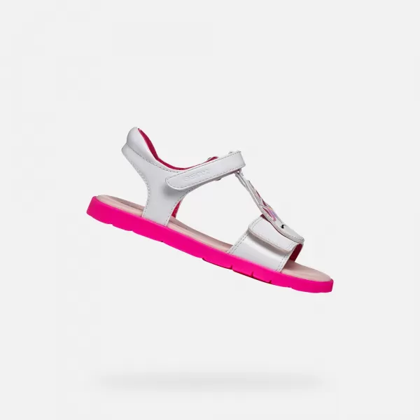  Dívčí sandály GEOX JOYFOOT J65P1C000HHC1441 BÍLÁ 