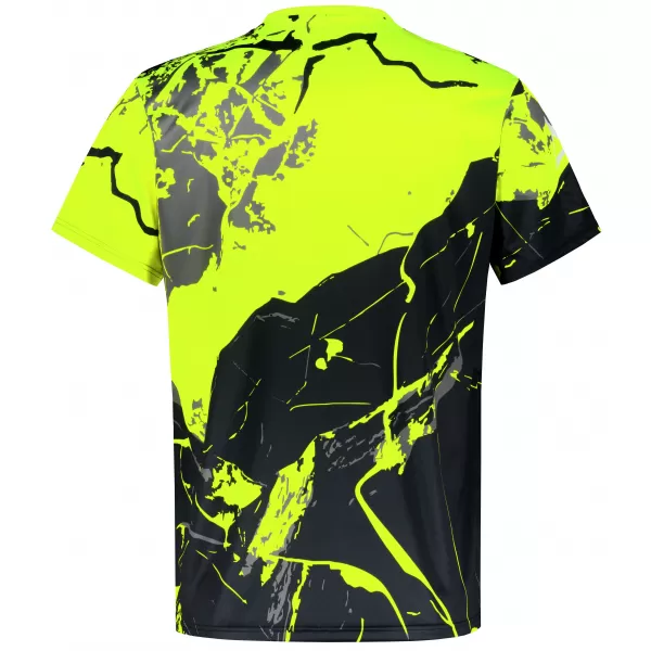  Pánské tričko premium ALTISPORT VOJ/ALM131TR01 FLUO YELLOW/ČERNÁ 