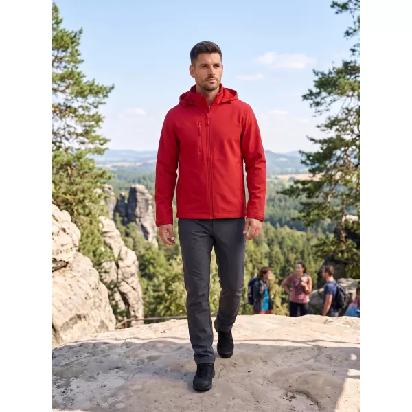  Pánská softshellová bunda ALTISPORT NoPrint NP/ALM845 ČERVENÁ 