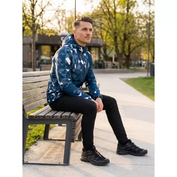  Pánská softshellová bunda premium ALTISPORT VOJ/ALM108JACK01 NÁMOŘNÍ MODRÁ/BÍLÁ 