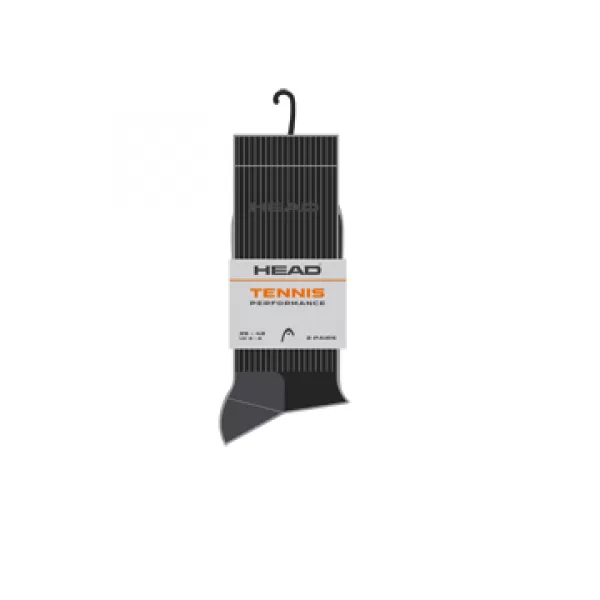  Ponožky HEAD ELEMENTS TENNIS CREW 2P BLACK 