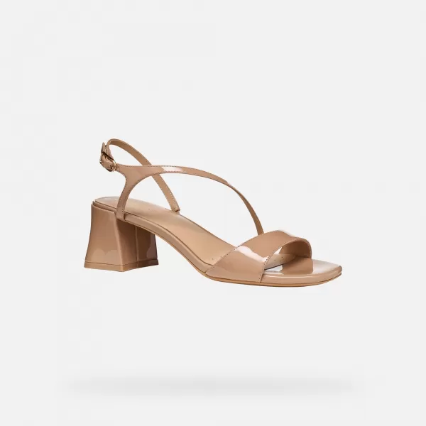  Dámské sandály GEOX NEW ERAKLIA 50 T01 G012946 SVĚTLE HNĚDÁ 
