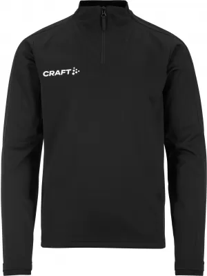 Dětská tréninková bunda s 1/4 zipem CRAFT TW Evolve 2.0 Half Zip Jr ČERNÁ