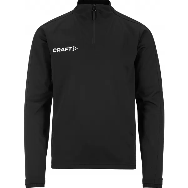  Dětská tréninková bunda s 1/4 zipem CRAFT TW Evolve 2.0 Half Zip Jr ČERNÁ 