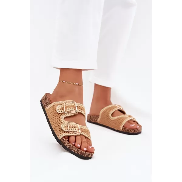  Dámské pantofle BOTO FENIRA 38672 CAMEL 