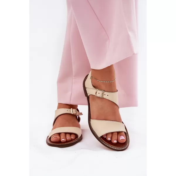  Dámské sandály ZAZOO 3014 BEIGE 