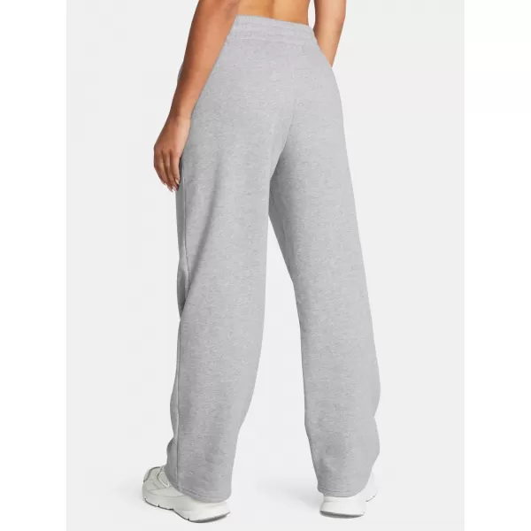  Dámské sportovní kalhoty UNDER ARMOUR UA RIVAL FLC STRAIGHT PANT 1381847-011 ŠEDÁ 
