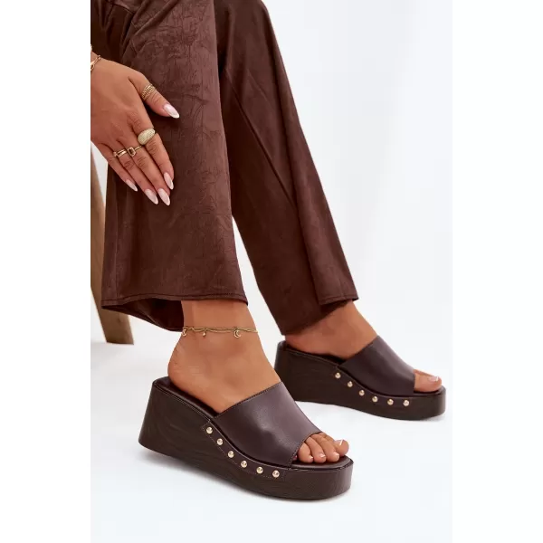  Dámské pantofle BOTO ARIONNE 41252 COFFEE 