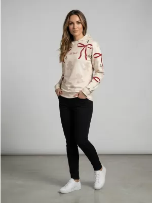 Dámská vánoční mikina premium ALTISPORT VOJ/ALWVN10MI01 KRÉMOVÁ