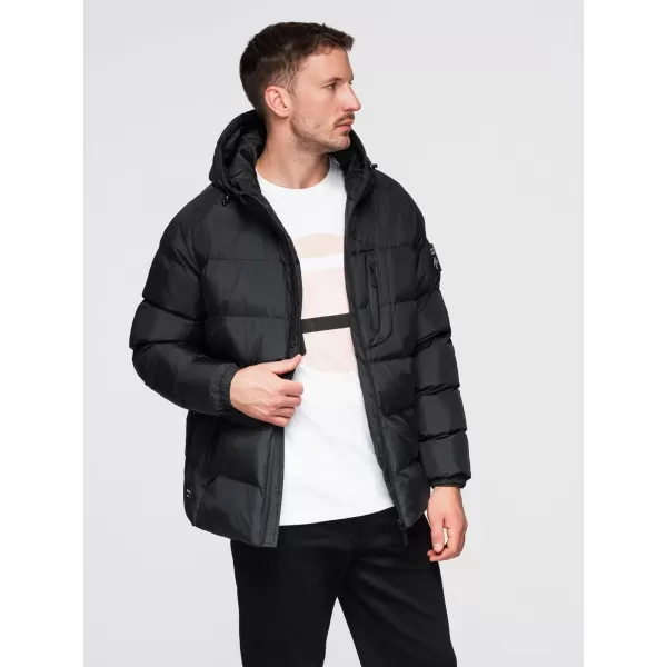  Pánská bunda OMBRE OM-JAHP-0302 BLACK 
