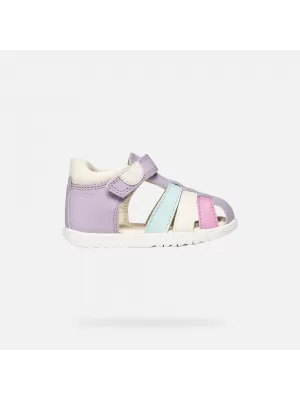 Dívčí sandály GEOX SANDAL MACCHIA B254WB08502C8888 FIALOVÁ