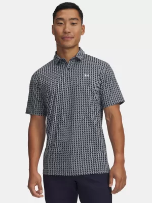 Pánské triko UNDER ARMOUR UA T2G PRINTED POLO 6012304-412 MODRÁ