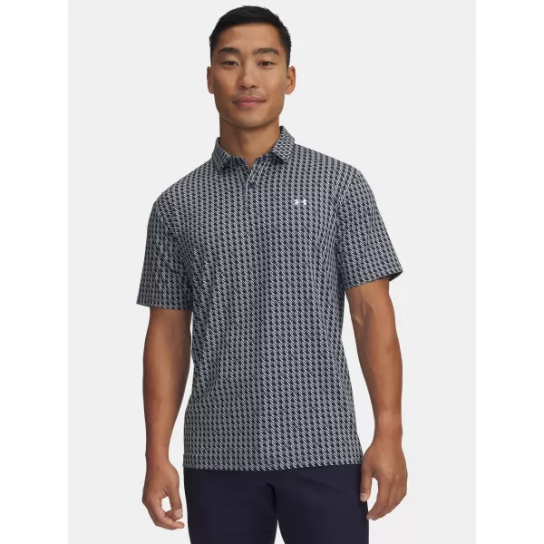  Pánské triko UNDER ARMOUR UA T2G PRINTED POLO 6012304-412 MODRÁ 