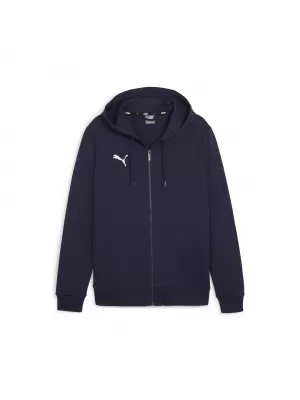 Dětská mikina PUMA TEAMGOAL CASUALS HOODED JKT 658596_06 PUMA NAVY/PUMA WHITE