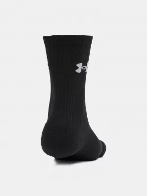 Ponožky UNDER ARMOUR PERFORMANCE COTTON 3P CRW 6009685-008 ČERNÁ