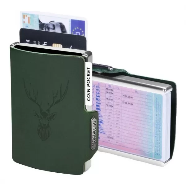  Peněženka MONDRAGHI Silhouette Classic Deer GREEN 