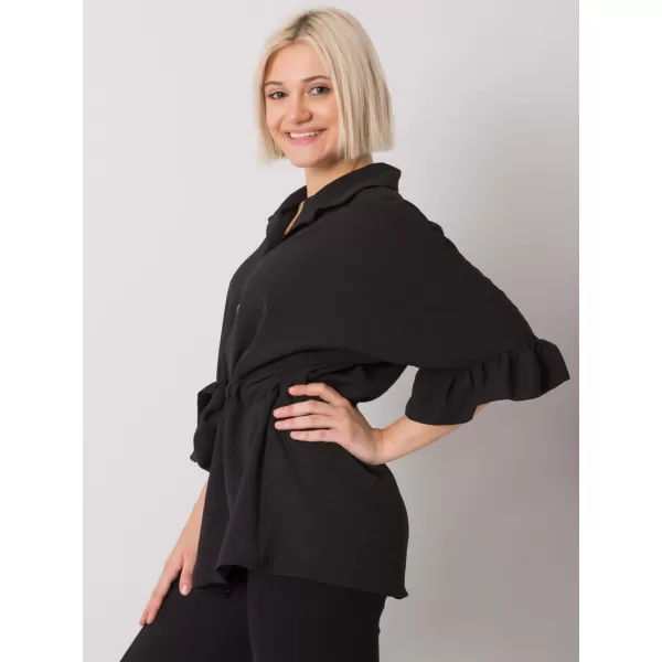  Dámská halenka RUE PARIS CHA-BZ-3576.25 NOIRE 
