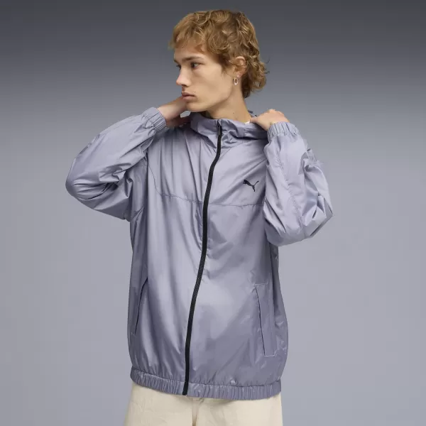  Pánská větrovka PUMA ESS RELAXED WINDBREAKER 684626_65 GRAY SKY 