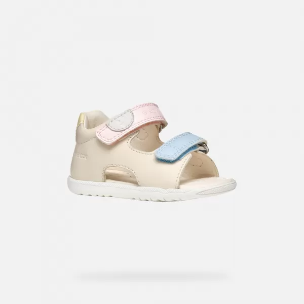  Dívčí sandály GEOX SANDAL MACCHIA B254WA08502C1M2M BÉŽOVÁ 