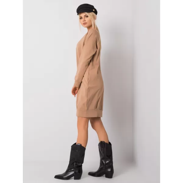  Dámské šaty BASIC FEEL GOOD RV-TU-5184.93P CAMEL 