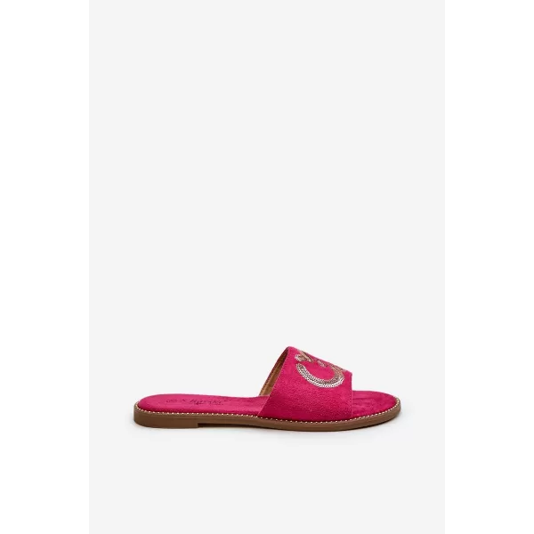  Dámské žabky S.BARSKI KV27-052 FUCHSIA 