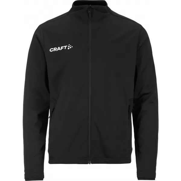  Dětská tréninková bunda CRAFT TW Evolve 2.0 Full Zip Jacket Jr ČERNÁ 